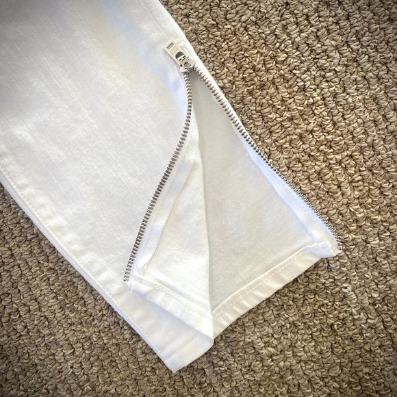 Madewell Skinny Skinny Crop Zip Jeans in Pure White - 28 - Picture 7 of 10